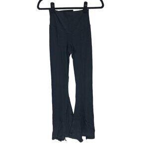 Offline By Aerie Black Real Me Xtra Flare Leggings Hi-Rise Split Leg S Long